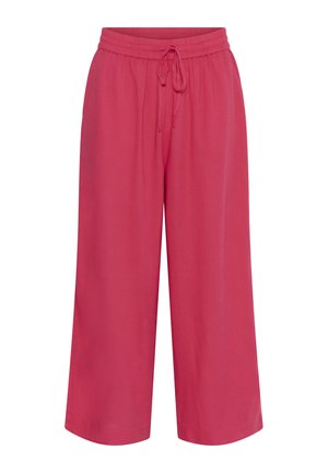 Kaffe KAMILIA CROPPED - Trousers - raspberry