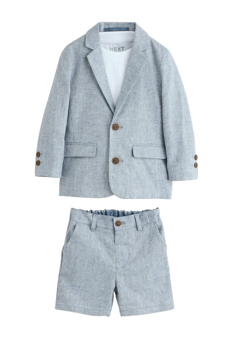 Next - REGULAR FIT - SET . - Švarkas - blue linen blend, Padidinti