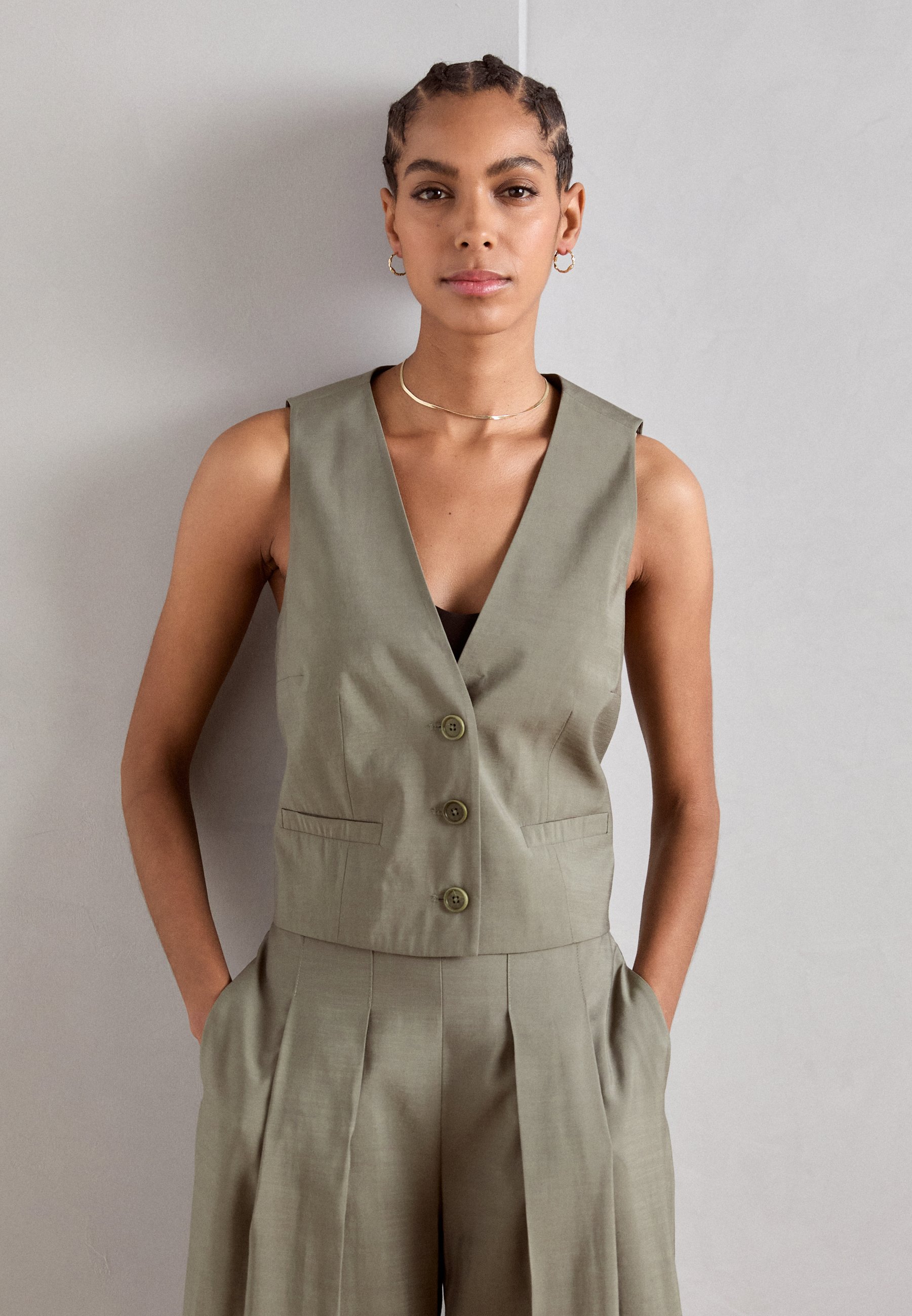 Mos Mosh LUA EDEN - Weste - dusty olive/khaki - Zalando.de