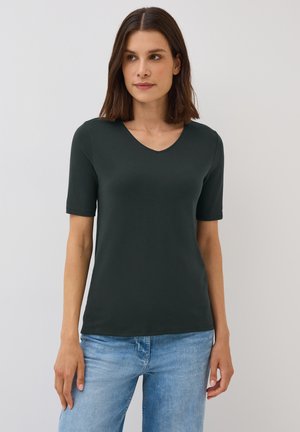 V-NECK - T-shirt basique - grün