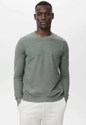 Mango MICROSTRUCTURED - Jersey de punto - green