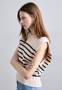 Vanessa Bruno CASSANDRA - Pullover - ecru/marine
