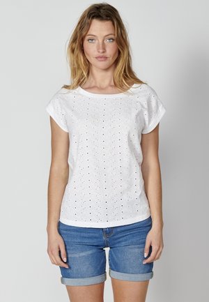 Koroshi SHORT SLEEVE - Tricou cu imprimeu - blanco white