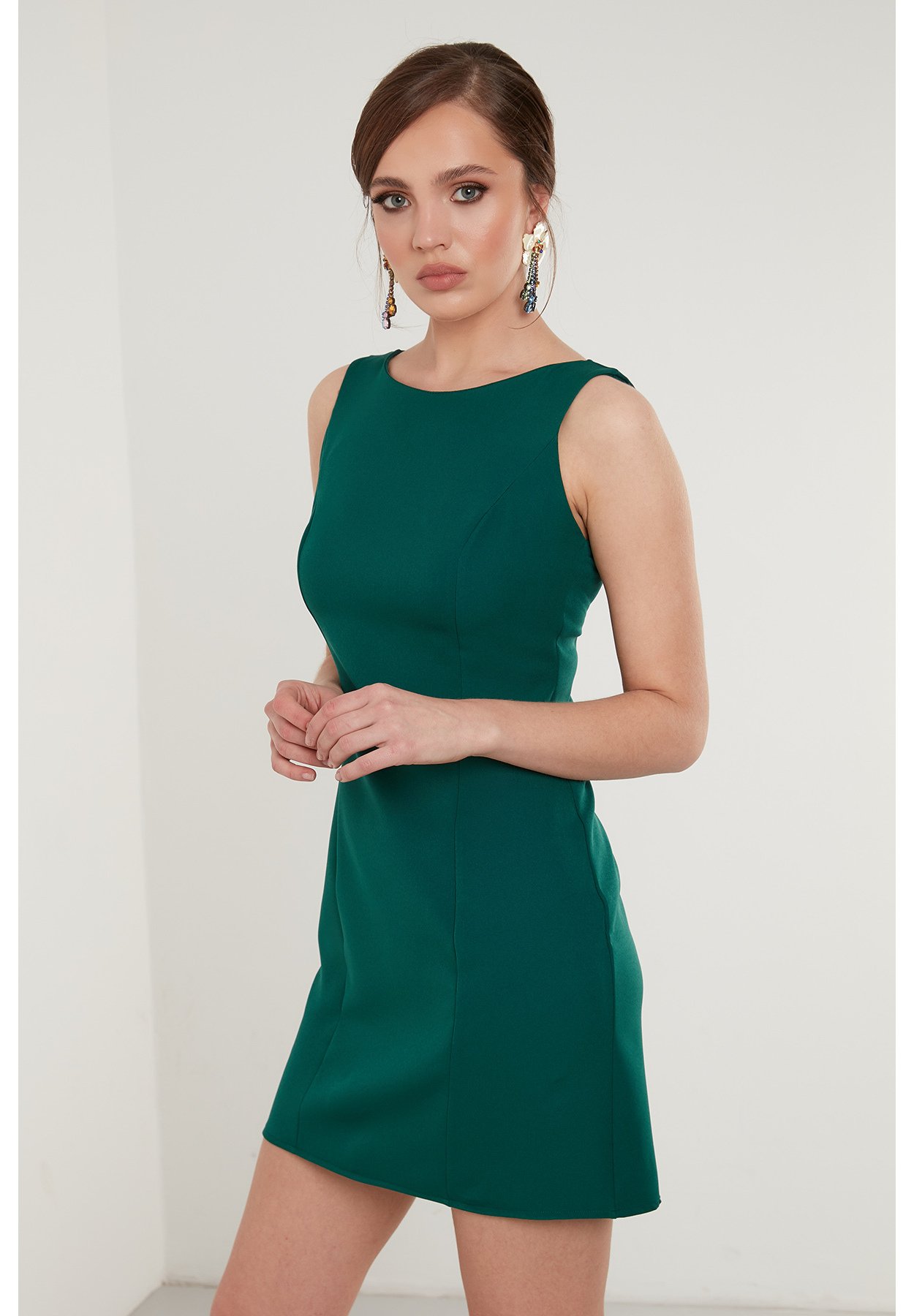 LELA SLIM FIT - Shift dress - emerald green/green - Zalando.ie