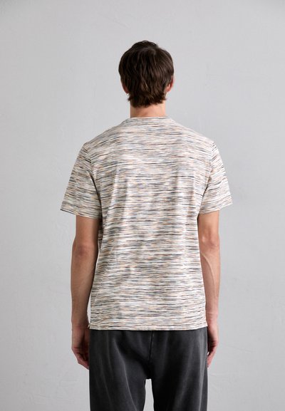 Missoni SHORT SLEEVE - Print T-shirt - white/orange