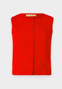 CAP SLEEVE TAILORED VEST - Bluza - red