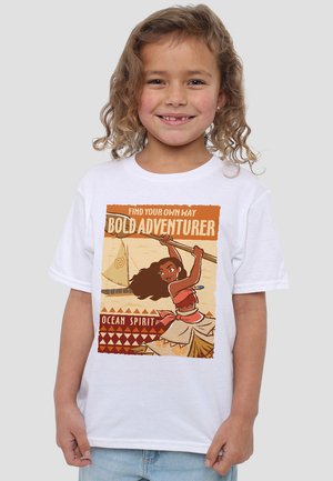 Disney, MOANA BOLD ADVENTURER - Print T-shirt - white