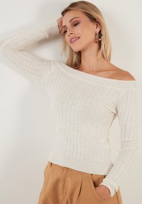 LELA REGULAR FIT - Trui - ecru