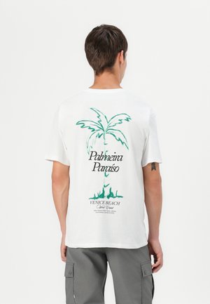 JORPALMEIRA TEE CREW NECK - T-shirt print - white