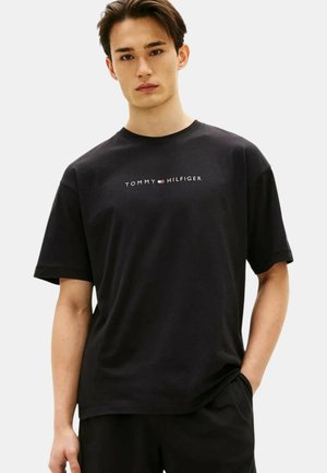 Tommy Hilfiger, SS LOGO TEE COL BDS - T-shirt con stampa - black