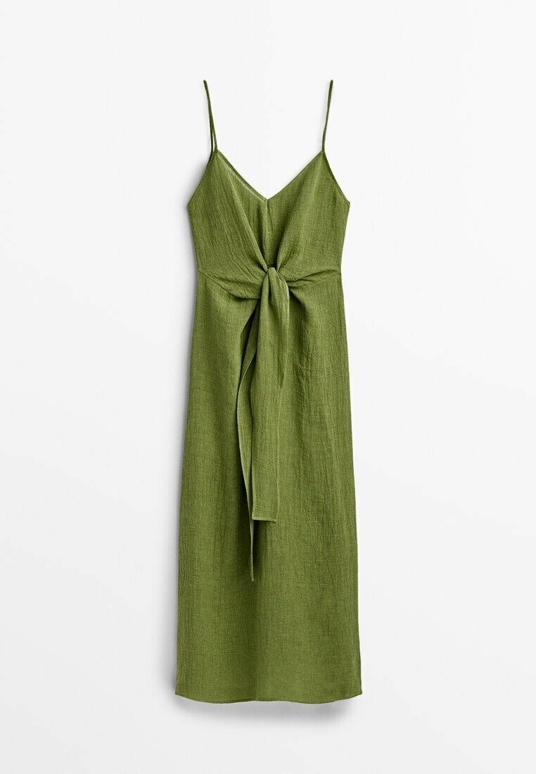 Massimo Dutti Maxi dress - green - (Pre-owned) - Zalando