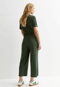 New Look RIBBED DRAWSTRING WAIST - Jumpsuit - khaki