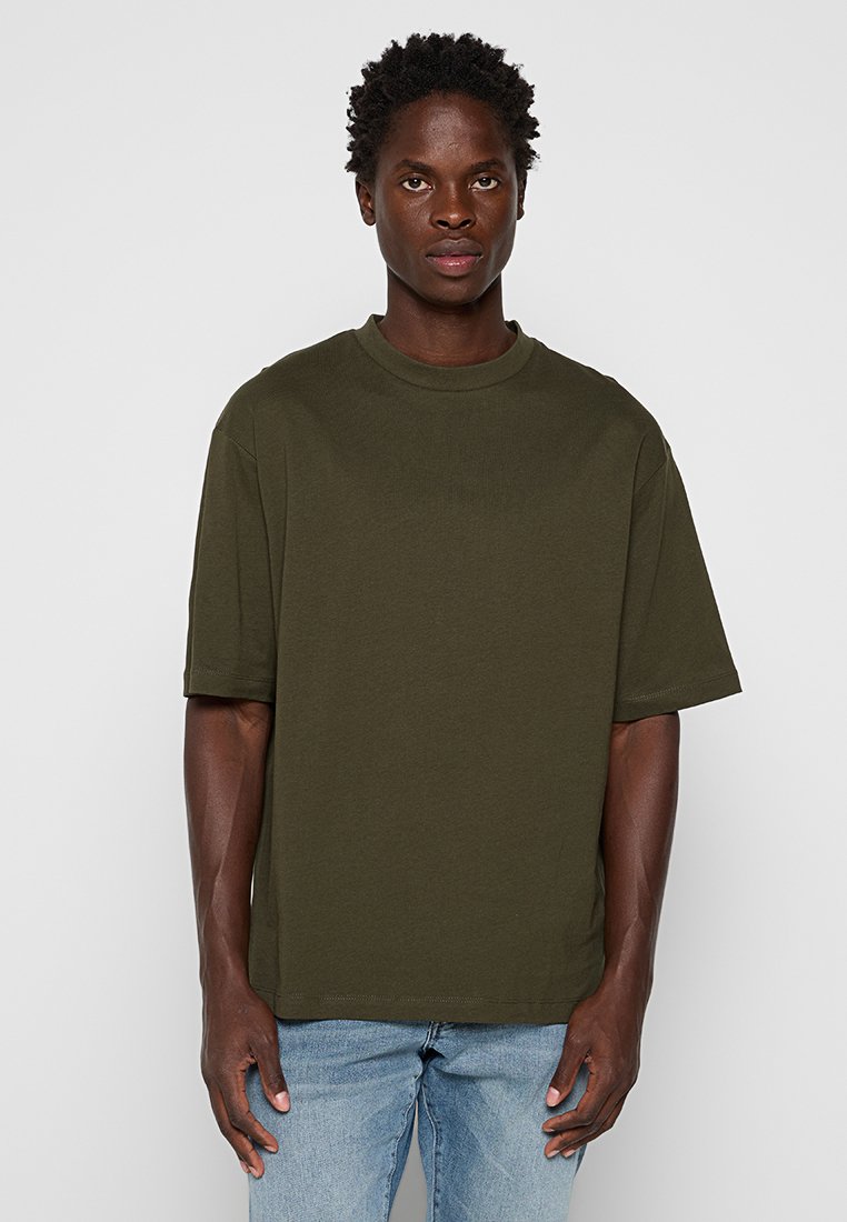 Selected Homme T-shirt basic olijfgroen