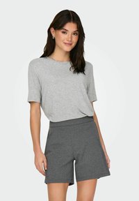 JDY 2ER-SET WEICH REGULAR FIT RUNDHALS - T-Shirt basic - hellgrau