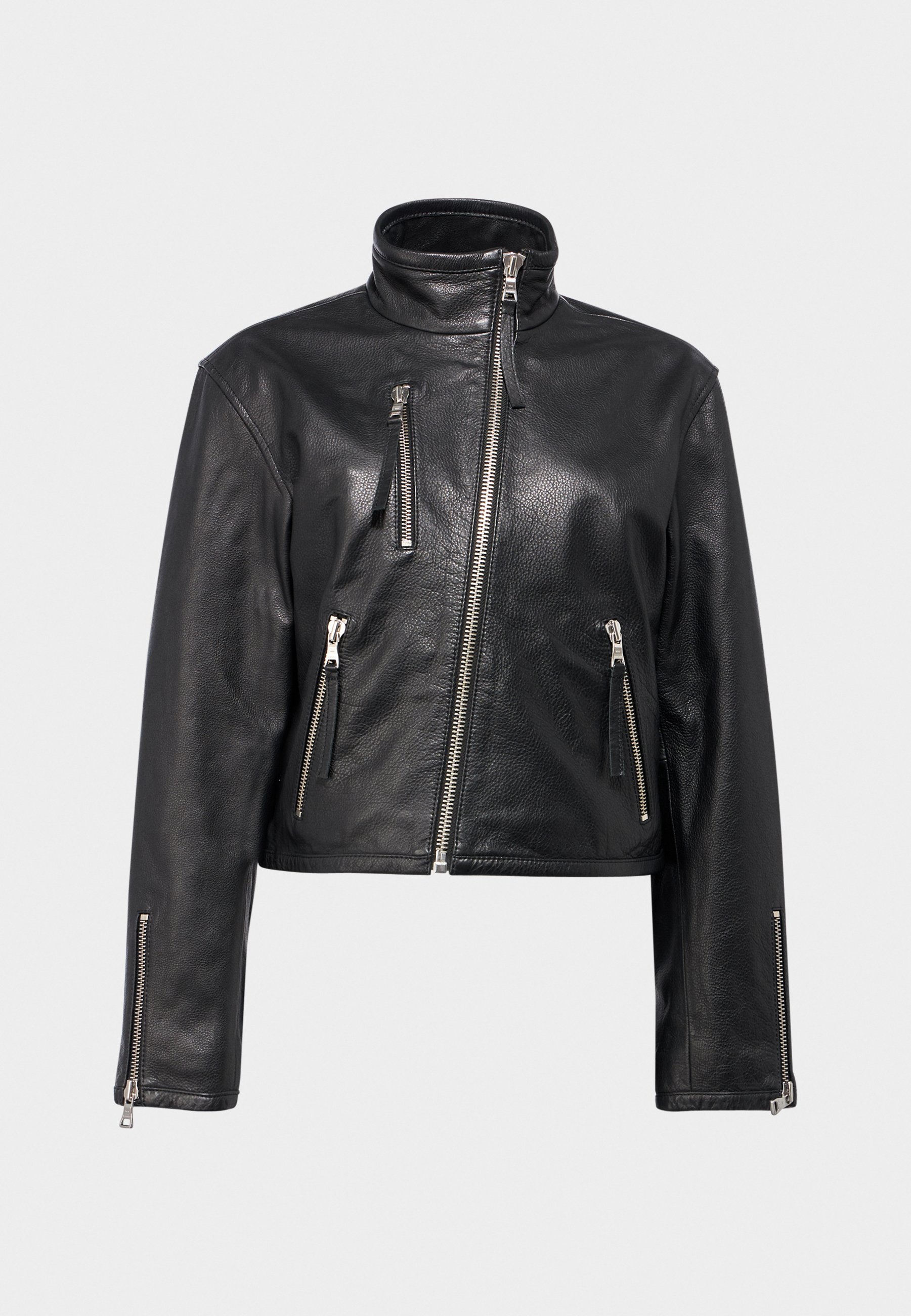 Won Hundred LAZER - Leather jacket - black - Zalando.co.uk