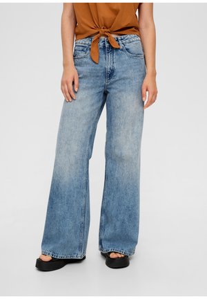 Flared Jeans - dark-blue denim