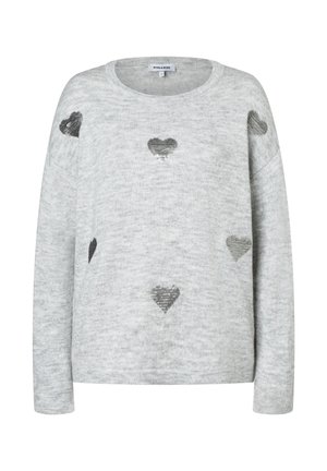 Strickpullover - silvergrey melange