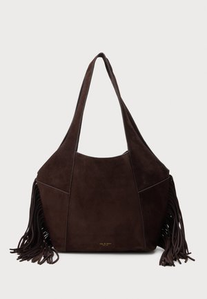 rag & bone, BRAYTON FRINGE CARRYALL - Handbag - dark brown