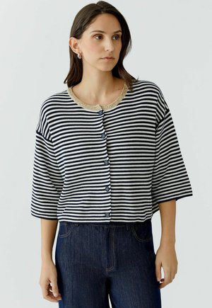 Strickjacke - dark blue white