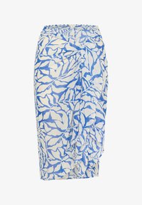 Sélectionné, blue chalk leaf print
