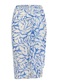 KASEA Sarong - Rannatarvikud - blue chalk leaf print