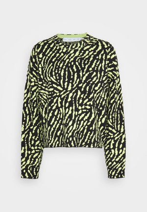 Proenza Schouler White Label Strickpullover - black/lime