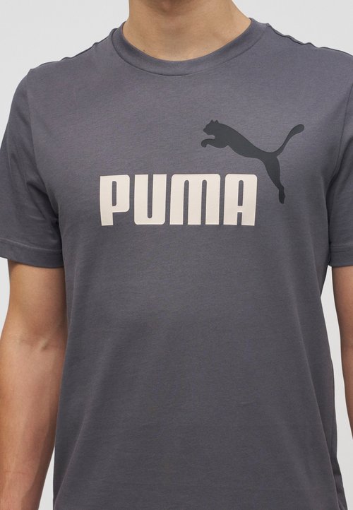 PUMA 2 COLOR NO. 1 LOGO TEE - Sports T-shirt - moody gray — foto 6
