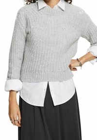 Esprit Strickpullover - light grey