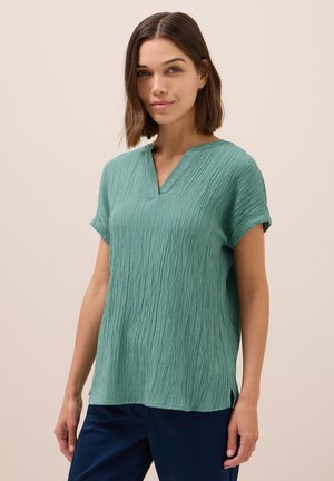 MIT STRUKTUR - Blouse - grün
