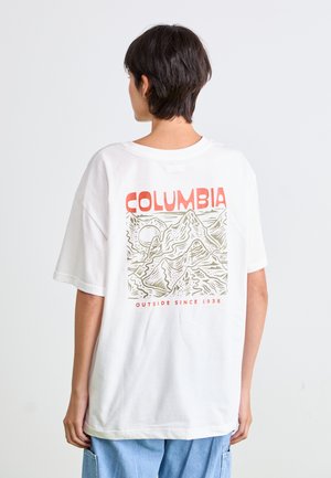 ROLLING BEND™ GRAPHIC OVERSIZED TEE - T-Shirt print - white