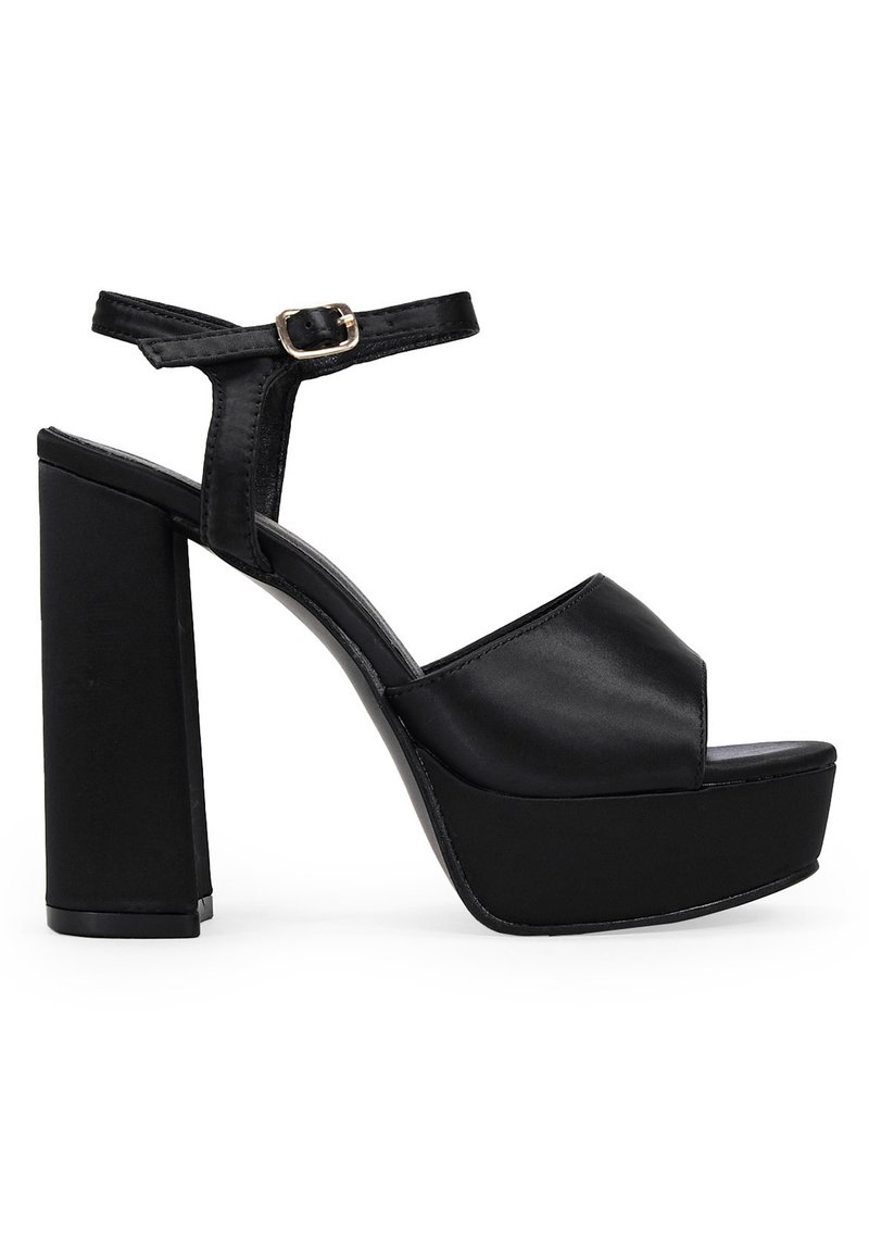 Bosanova CON TACÓN ANCHO - Sandalias de tacón - black