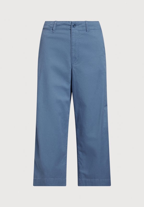 TWILL WIDE LEG CROPPED PANT - Trousers