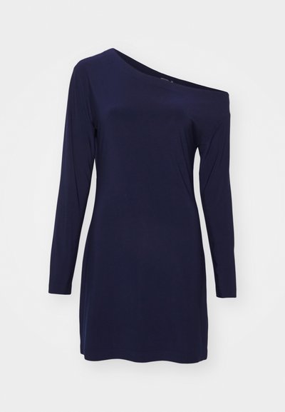 Norma Kamali LONG SLEEVE DROP SHOULDER MINI DRESS - Robe de soirée - true navy