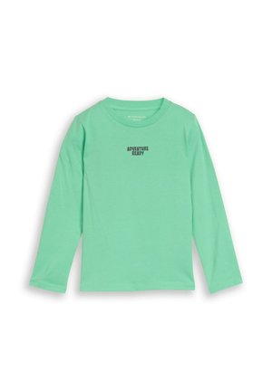 TOM TAILOR, TOM TAILOR T-SHIRT LANGARMSHIRT MIT RÜCKENPRINT - T-shirt à manches longues - leafy green