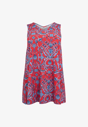 YOEK, YOEK DAMEN TOP ÄRMELLOS - Blouse - hellrot