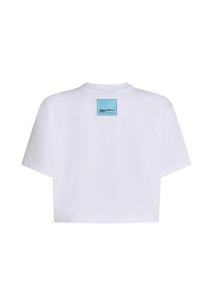 Karl Lagerfeld Jeans, x PIETRO TERZINI CROPPED - Тениска с щампа - white