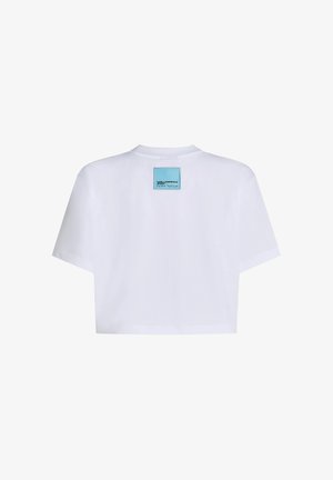 Karl Lagerfeld Jeans, x PIETRO TERZINI CROPPED - Тениска с щампа - white