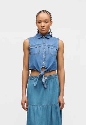 NMHELSA TIE - Topper - light blue denim