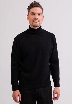 ROLLKRAGEN  - Strickpullover - schwarz