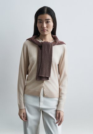 WOMANS CARDIGAN BUTTON - Cardigan - white