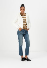 Tommy Hilfiger HOODED JACKET - Gewatteerde jas - ivory silk