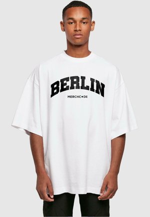 BERLIN WORDING HUGE  - T-Shirt print - white