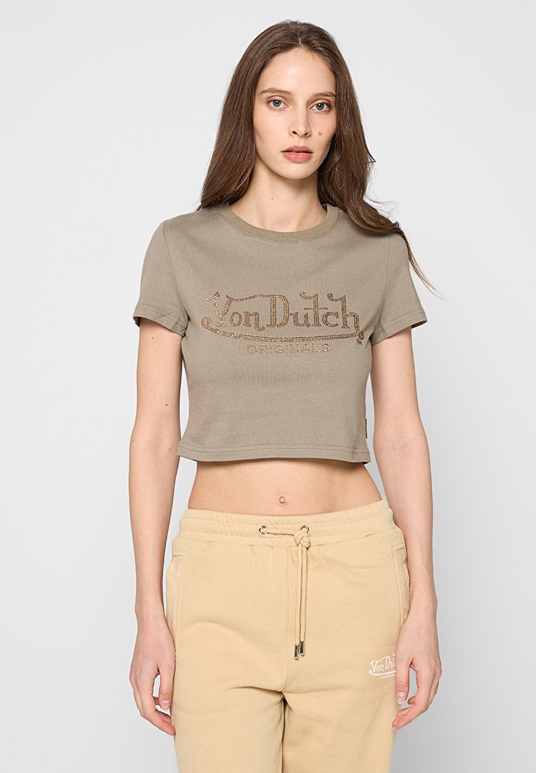 Von Dutch T-shirt print kaki Von Dutch T-shirt print kaki