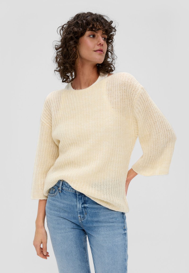 s.Oliver - Strickpullover - beige, Vergrößern