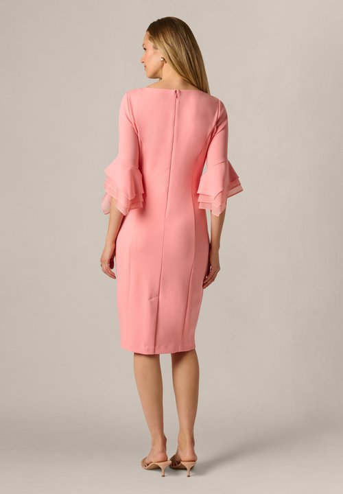 Robe Fourreau Cocktail Adrianna Papell Taille 14 - Sans Manches, Fleurie, Longueur Genou - Neuf Avec étiquettes