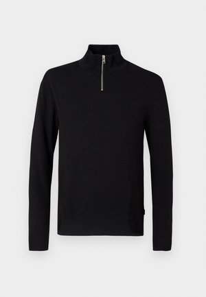 Jack & Jones JJEEMIL HALF ZIP - Pulóver - black
