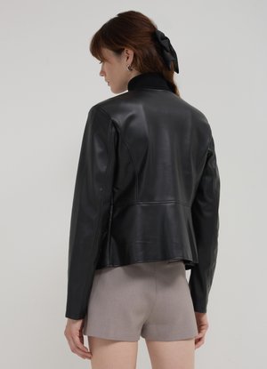 Faux leather jacket - noir