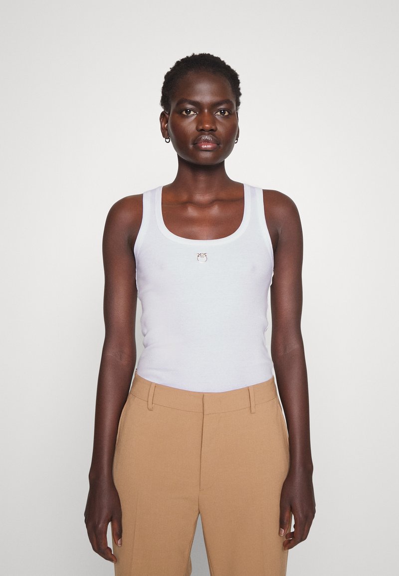 Top Benetton Fleuri Fond Blanc - Taille M - Très Bon état