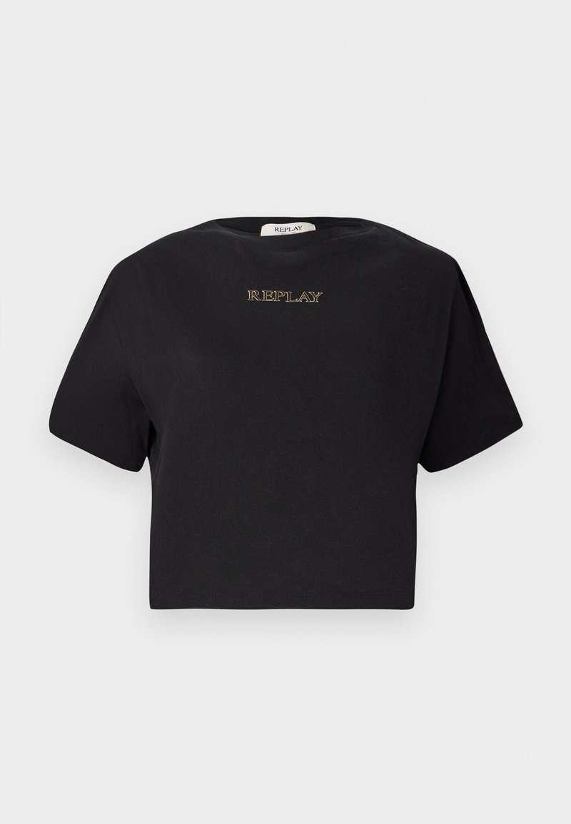 Replay T-shirt basic zwart Replay T-shirt basic zwart
