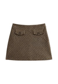 CHECK PATTERN MINI - Falda acampanada - brown pattern